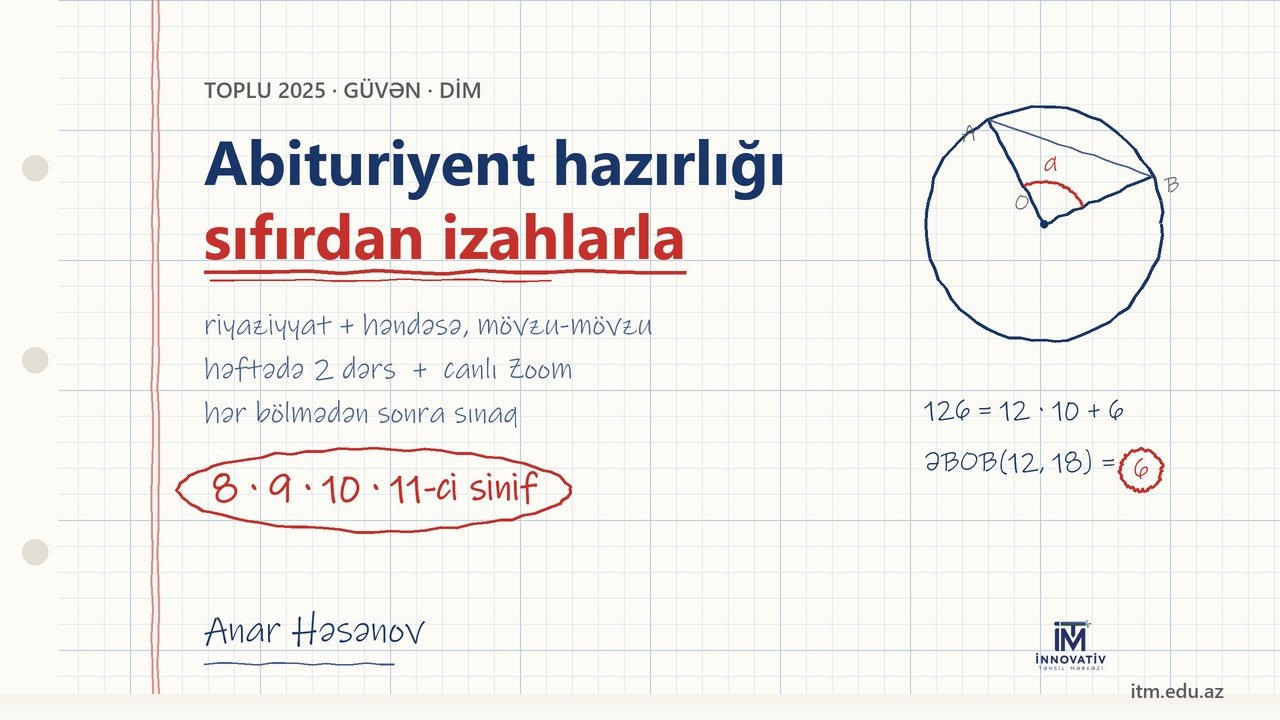 Abituriyent hazırlığı — sıfırdan izahlarla