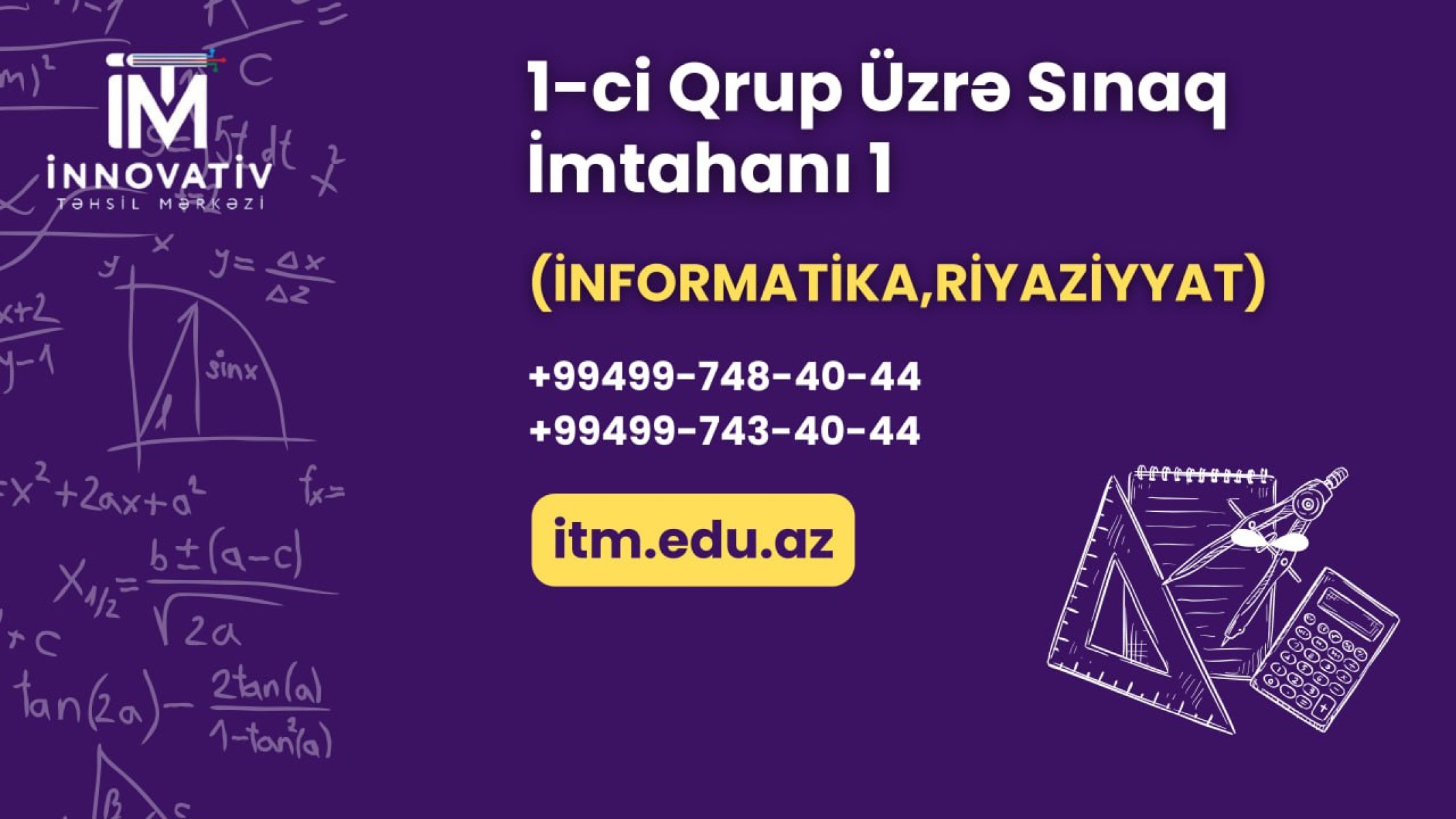 Riyaziyyat və İnformatika Blok Sınaq İmtahanı