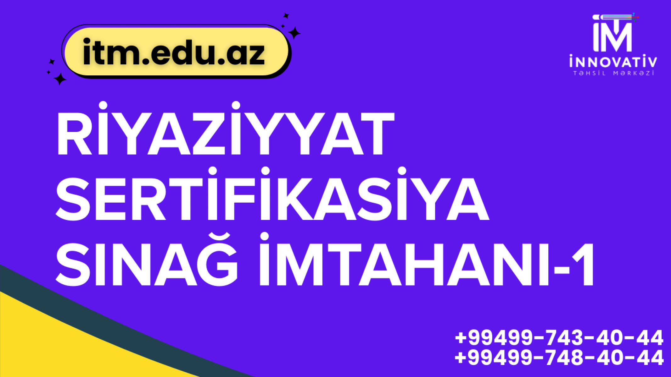 SERTİFİKASİYA MÜƏLLİMLƏRİ ÜÇÜN  DİAQNOSTİK İLKİN QİYMƏTLƏNDİRMƏ-1