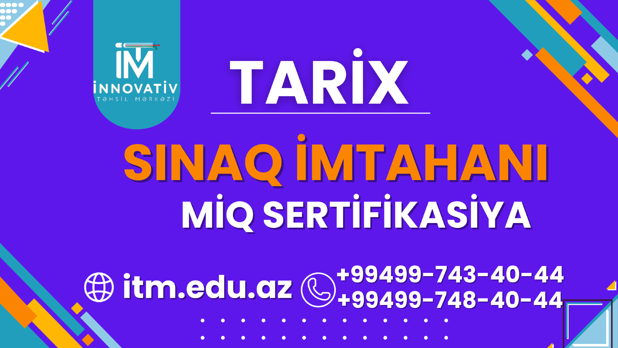 Tarix MİQ və Sertifikasiya Sınağı - 1