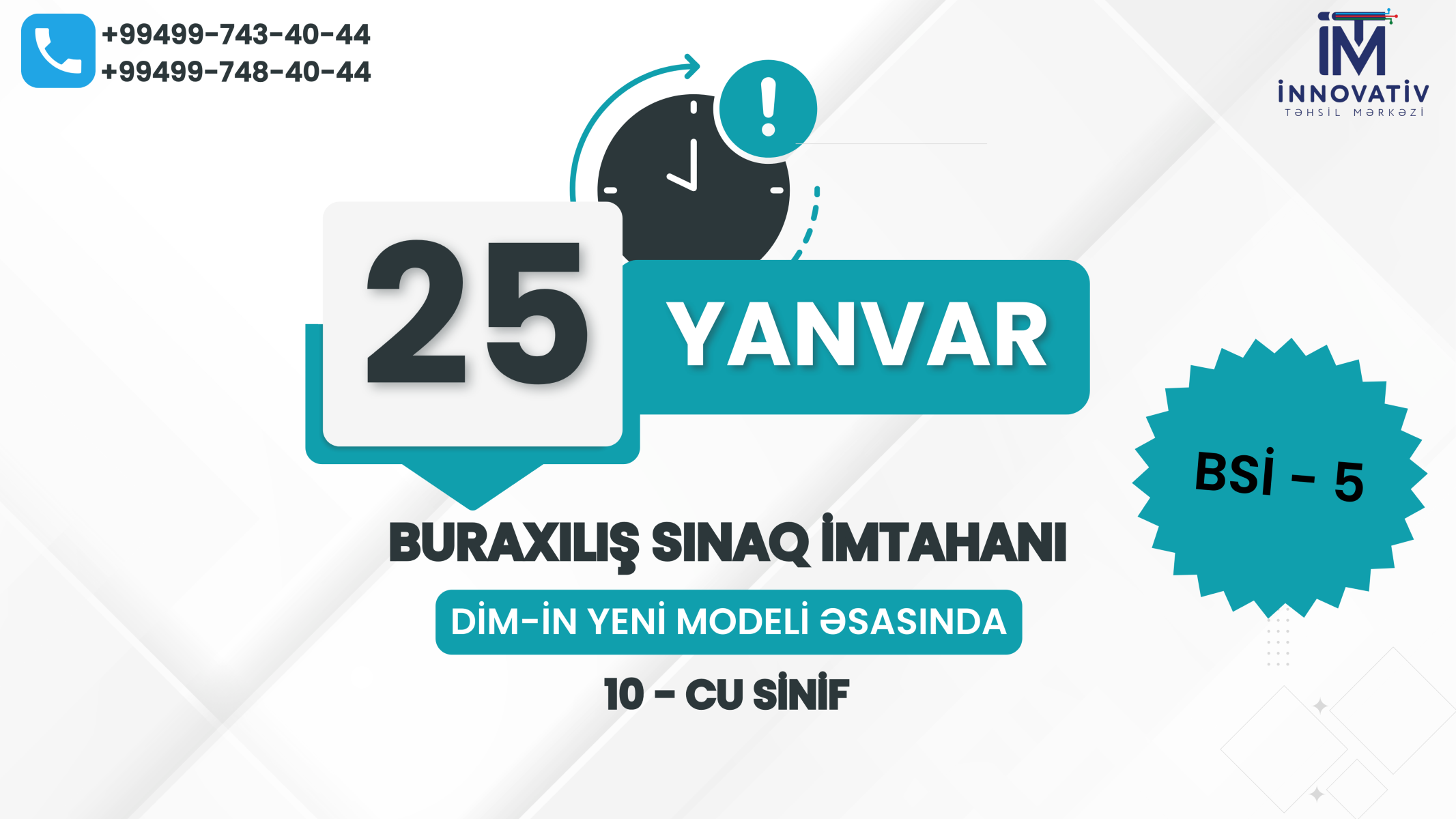 Buraxılış Sınaq imtahanı. 10 sinif -BSİ 5