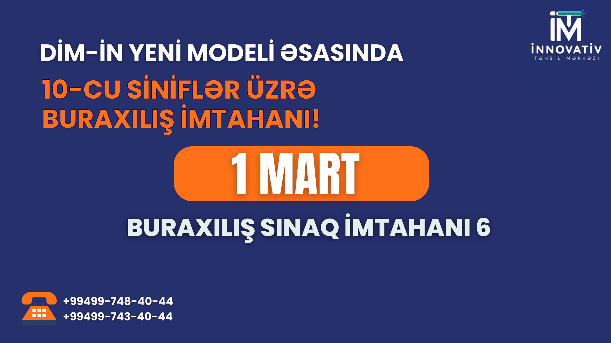 Buraxılış Sınaq imtahanı. 10 sinif -BSİ 6