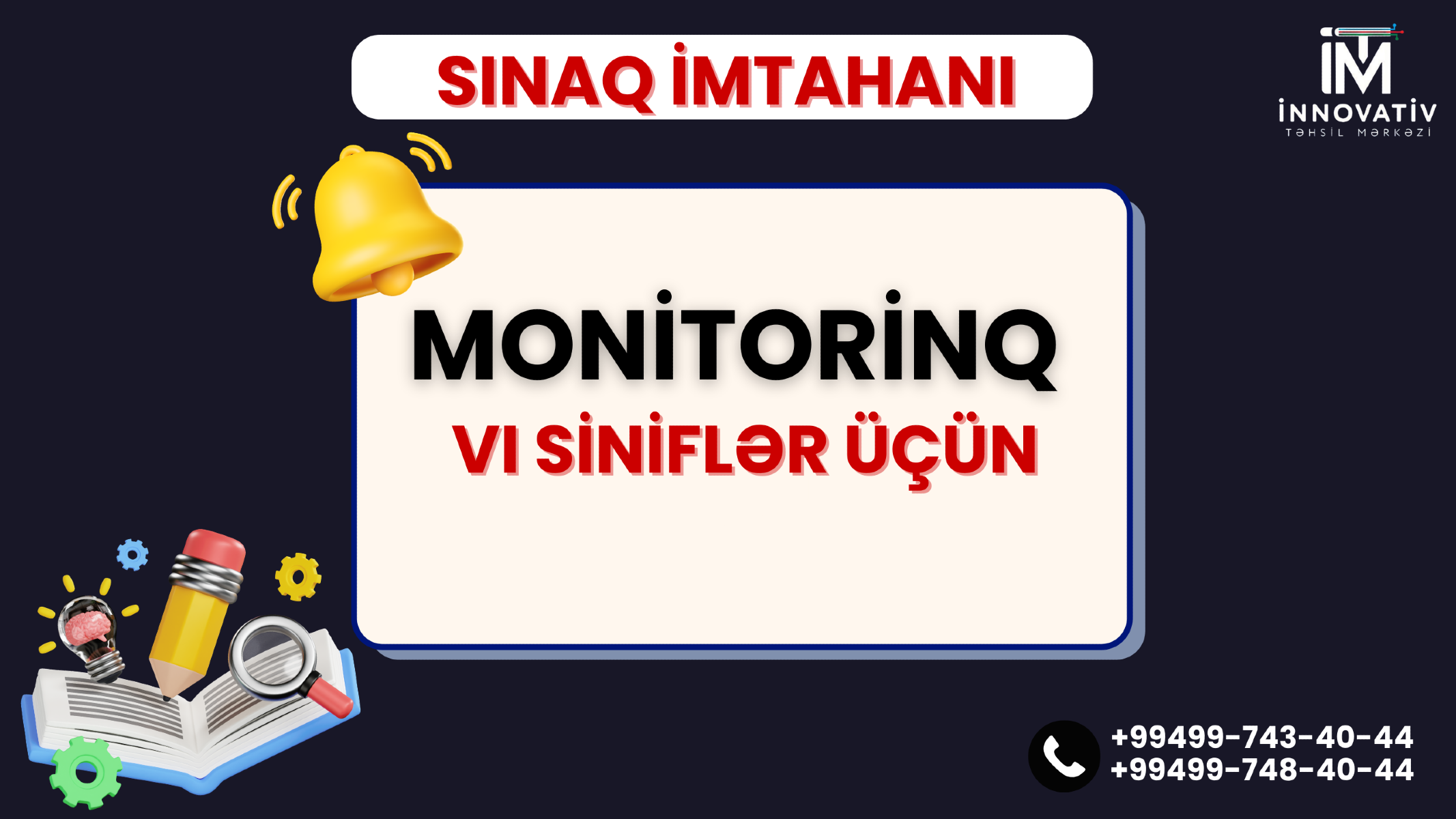 Monitorinq 6 -cı sinif sınaq imtahanı