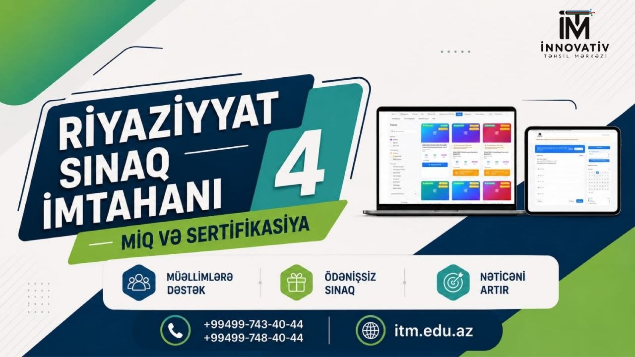2026 MIQ & Sertifikasiya Riyaziyyat Sınağı – 04 (Müəllimlərə tam dəstək)   