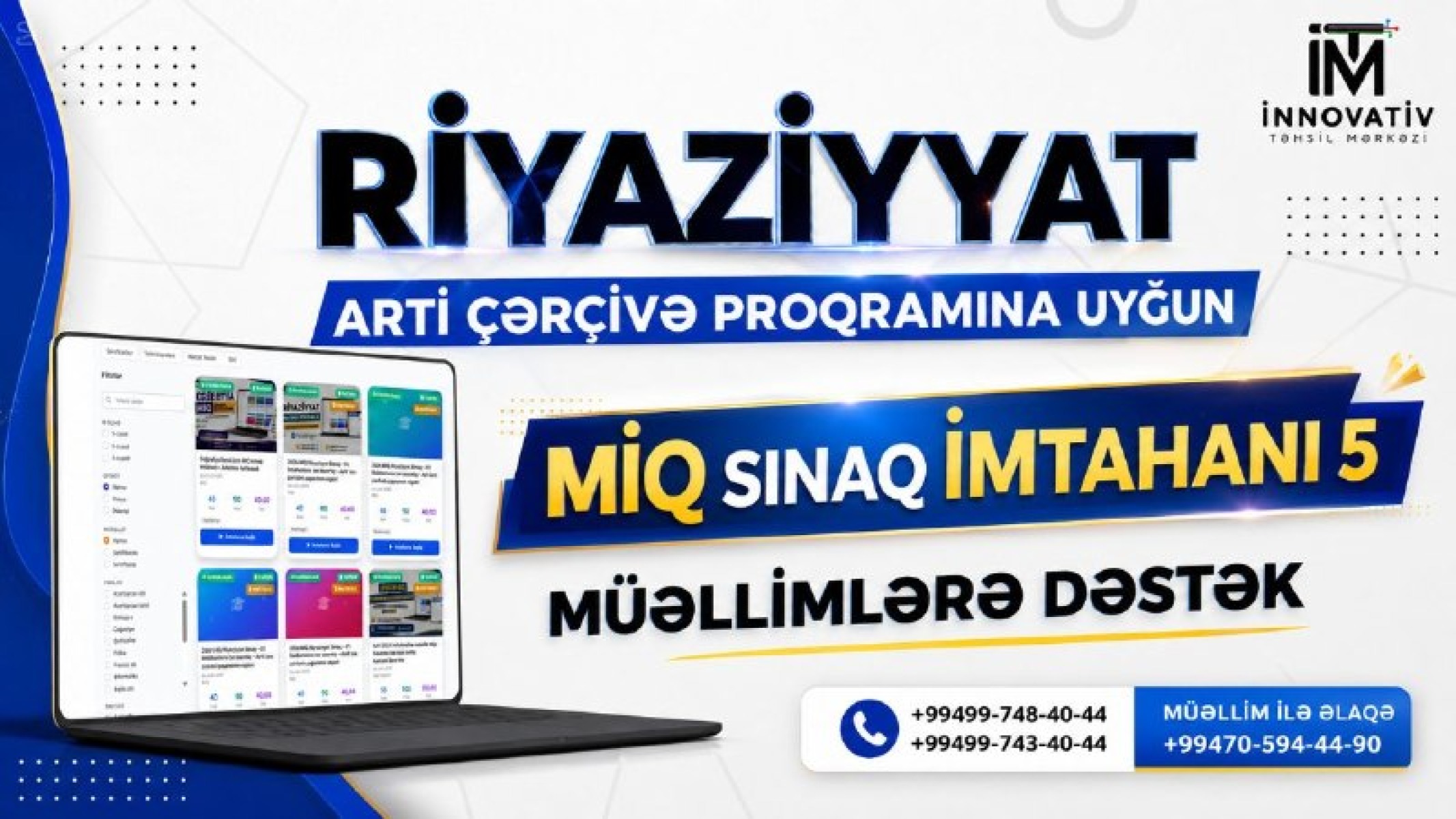 2026 MİQ Riyaziyyat Sınağı – 05 (Müəllimlərə tam dəstək) – ARTİ-nin çərçivə proqramına uyğun