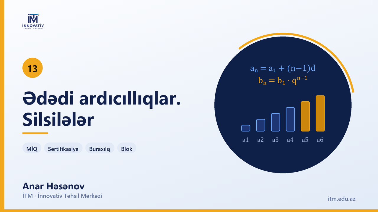 Silsilələr 80-131 — Anar Həsənov | Riyaziyyat hazırlıq