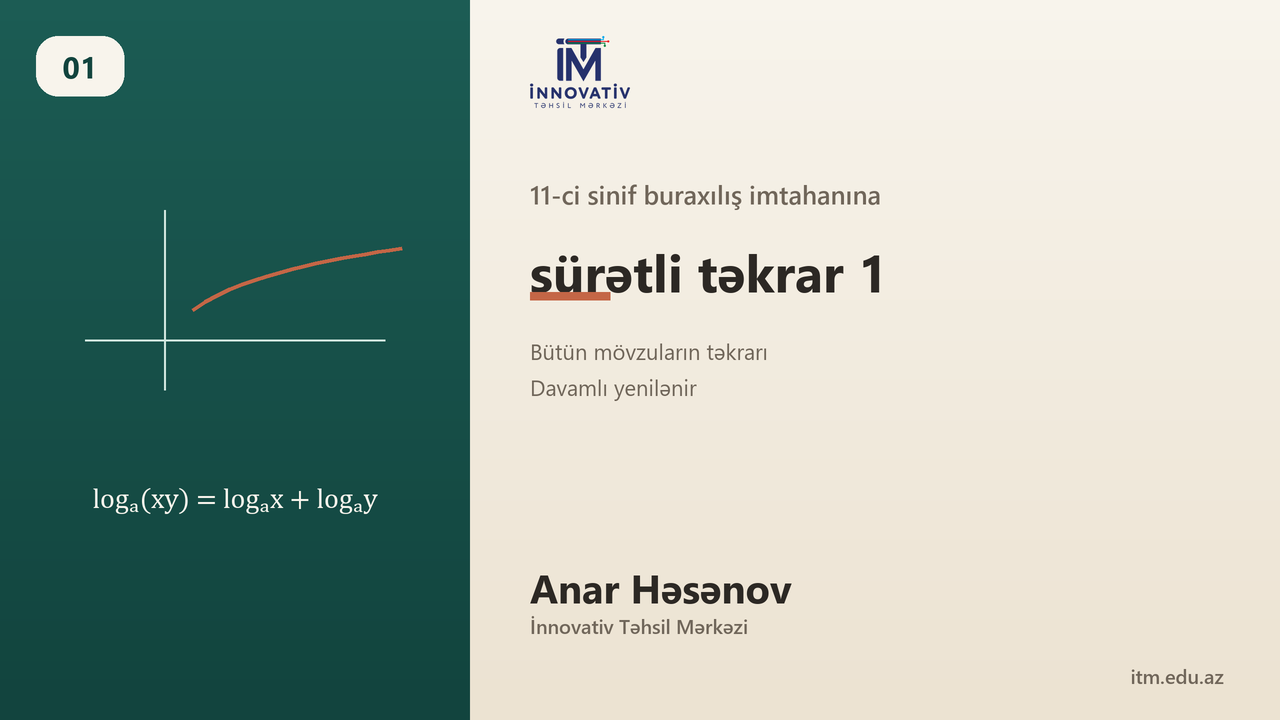 11-ci sinif buraxılış imtahanına sürətli təkrar 1