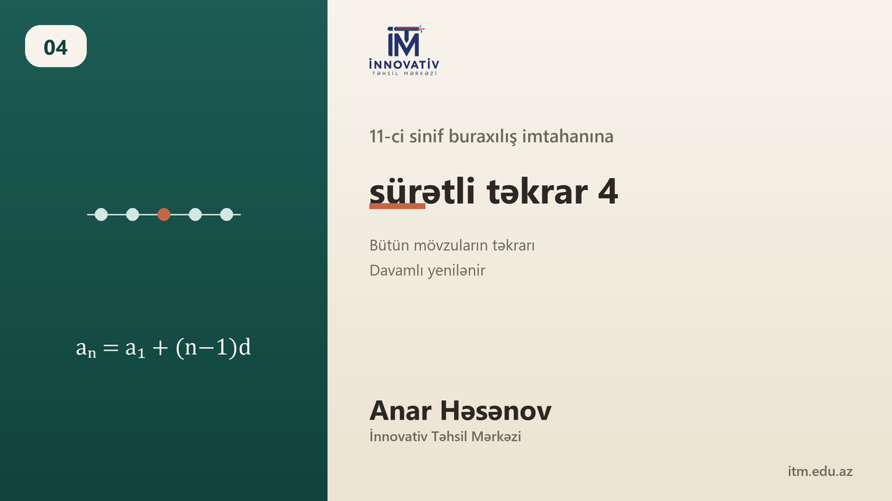 11-ci sinif buraxılış imtahanına sürətli təkrar 4