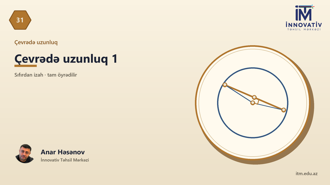 Çevrədə uzunluq 1