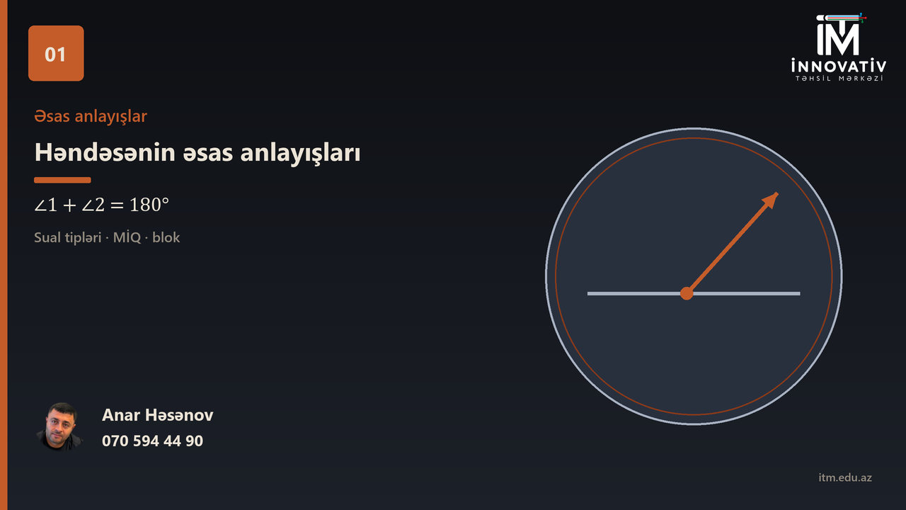 Həndəsənin əsas anlayışları