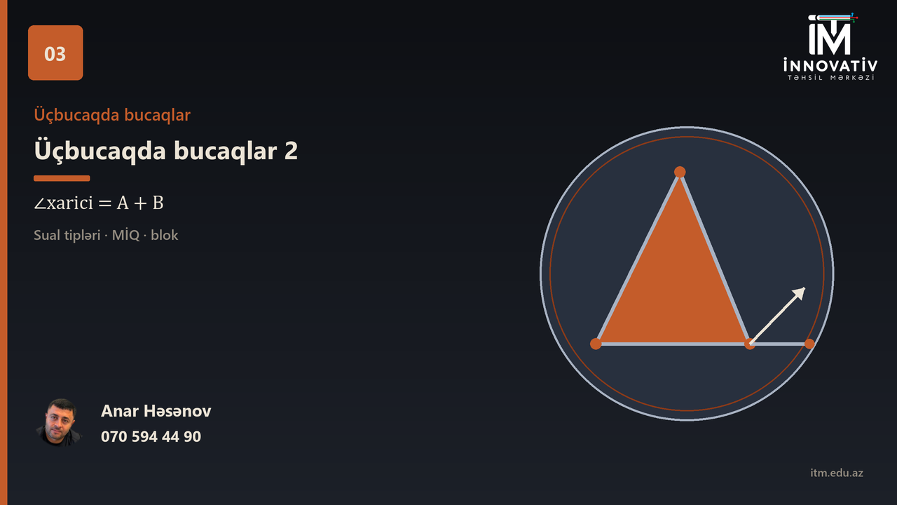 Üçbucaqda bucaqlar 2