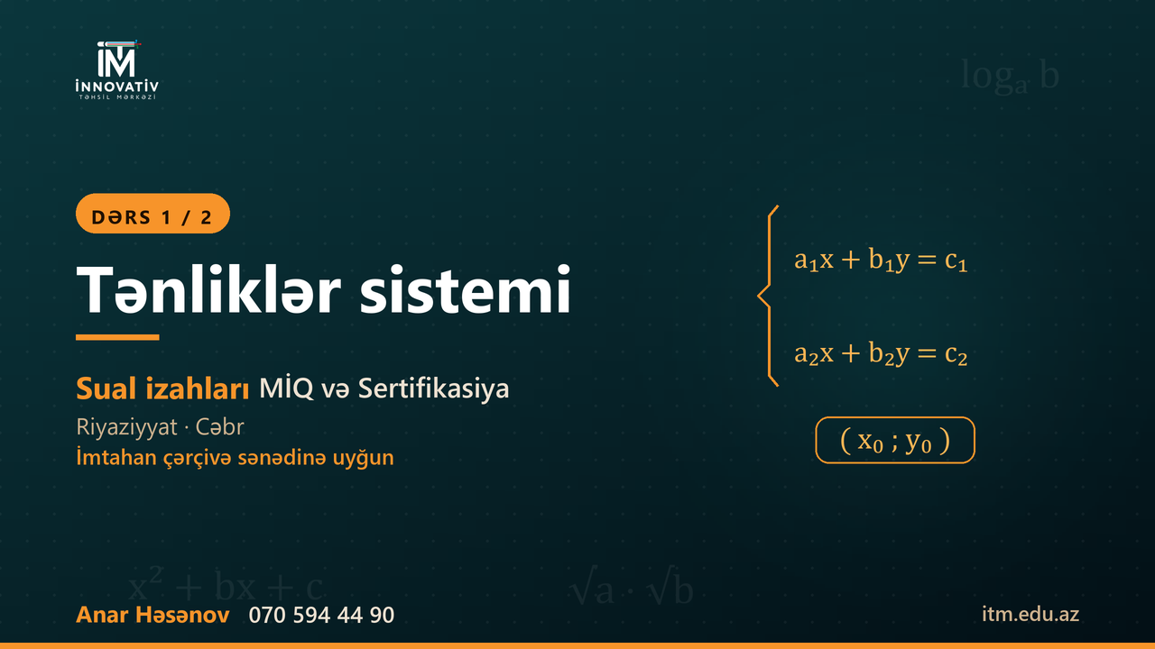 Xətti və modul tənliklər sistemi (Ələddin m kitabı)