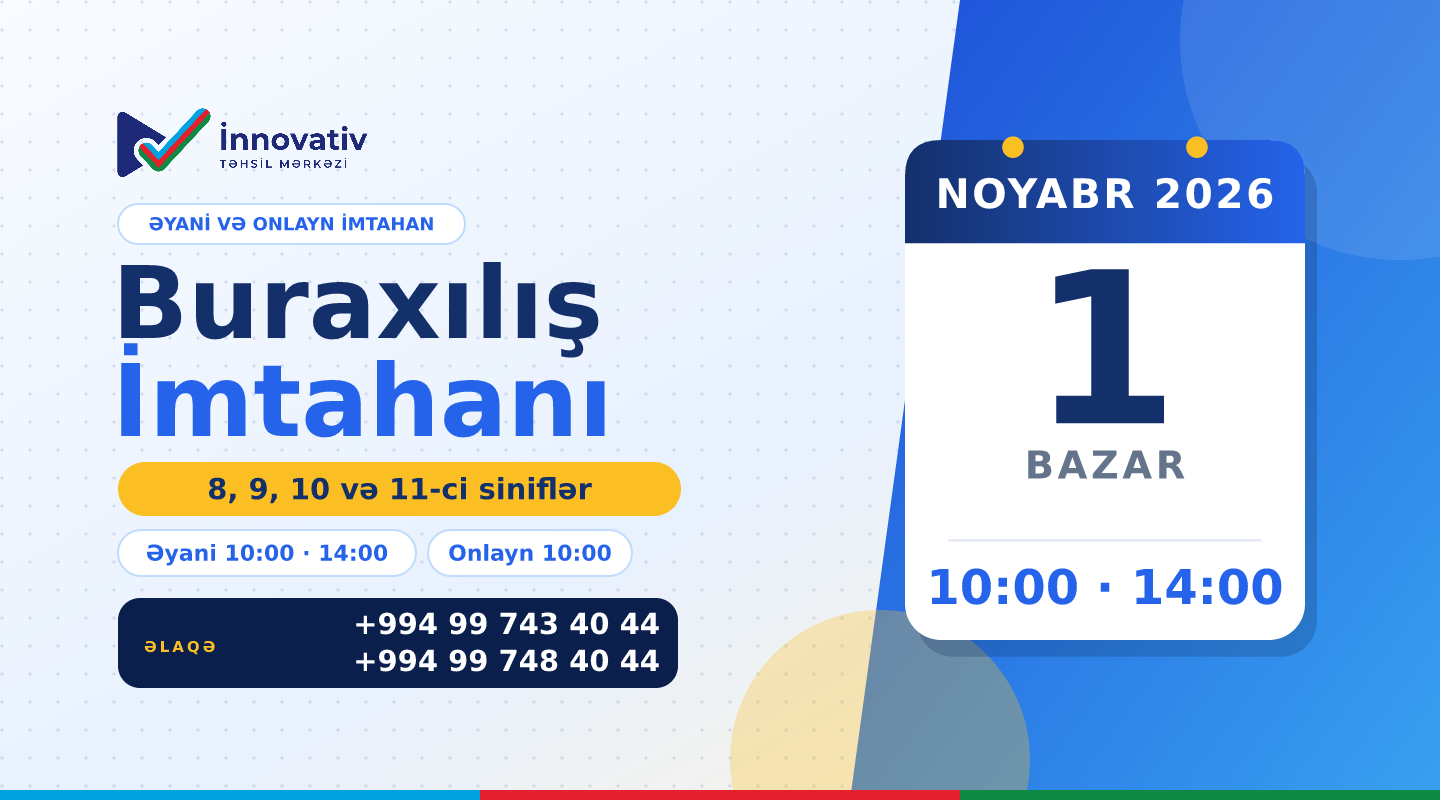 Buraxılış imtahanı 1 noyabrda: iki sessiya, Azərbaycan və rus bölməsi