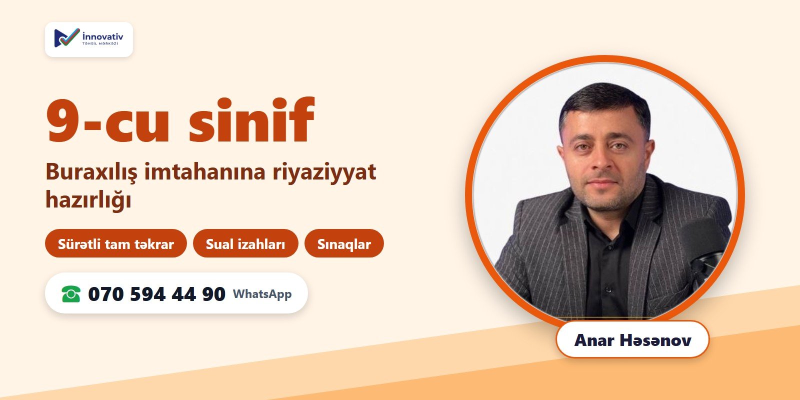 9-cu sinif Buraxılış Riyaziyyat — Anar Həsənov